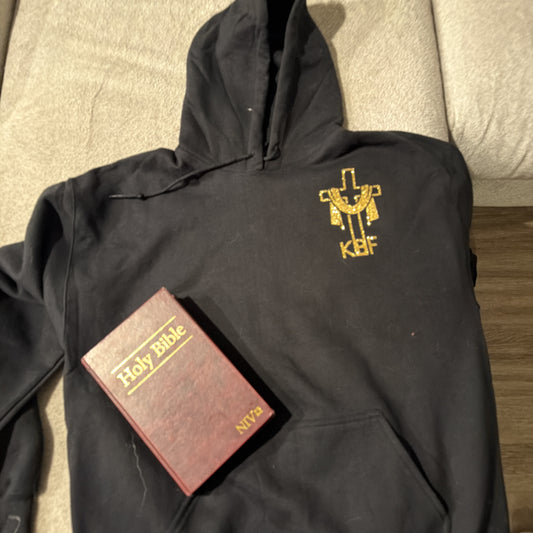 KBF Ministry — Kingdom Glitter GOLD B.C.O.G HOODIE