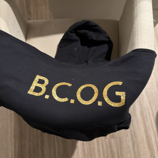 KBF Ministry — Kingdom Glitter GOLD B.C.O.G HOODIE